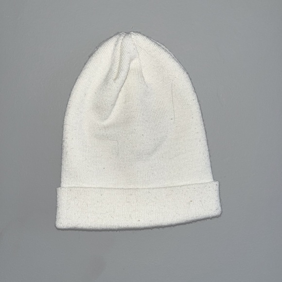Cream white playboy bunny beanie. - Picture 1 of 2